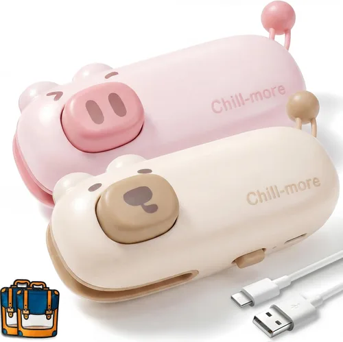 Mini sellador de bolsas recargable 2 en 1 con imán, selladores térmicos para aperitivos de chips, máquina de sellado portátil para cocina Z1