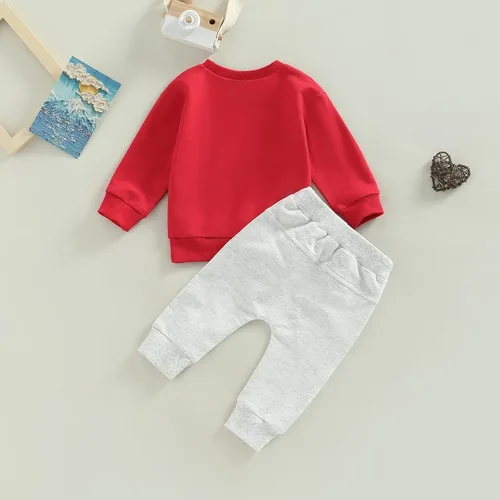 Miniatura 56 de Sasaerucure Infant Toddler Baby Boy Halloween Outfits Long Sleeve Shirts Pumpkin Sweatshirt with Pants 2Pcs Winter Clothes
