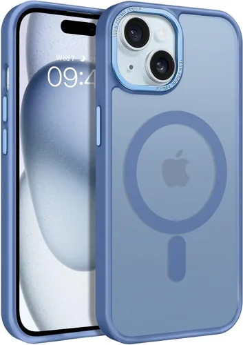 Miniatura 14 de BENTOBEN Funda para iPhone 15, funda para iPhone 15 compatible con MagSafe, funda magnética mate translúcida a prueba de golpes para mujeres
