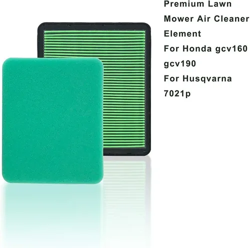 Miniatura 5 de Filtro de aire GCV160 + prefiltro, compatible con Honda Engine GC160 GC190 GCV190 GX100 17211-zl8-023, reemplaza el limpiador de aire plano
