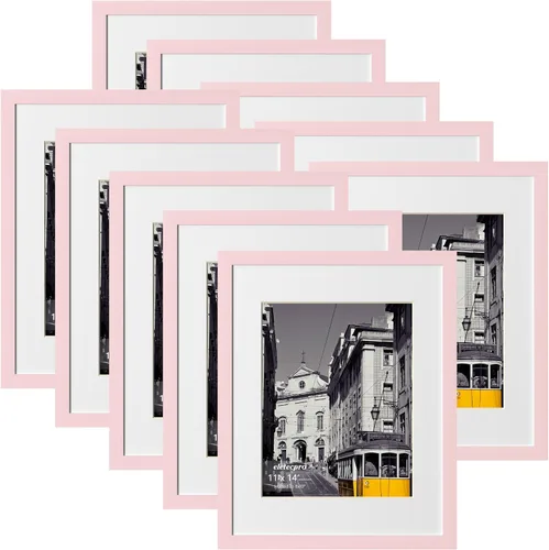 Miniatura 101 de eletecpro - Juego de 10 marcos de fotos de 5 x 7 pulgadas, collage de marcos de fotos para decoración de pared, muestra fotos de 4 x 6