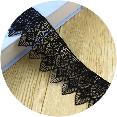 Miniatura 6 de Accesorios de ropa bordados de poliéster bordado ligero falda de encaje / escote/mangas DIY tela decorativa arte, embalaje de regalo, diseño