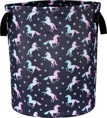 Miniatura 12 de Cesta de lavandería con diseño de corazón azul, divertida bolsa plegable de tela Oxford, cesta de almacenamiento de ropa, organizador para baño