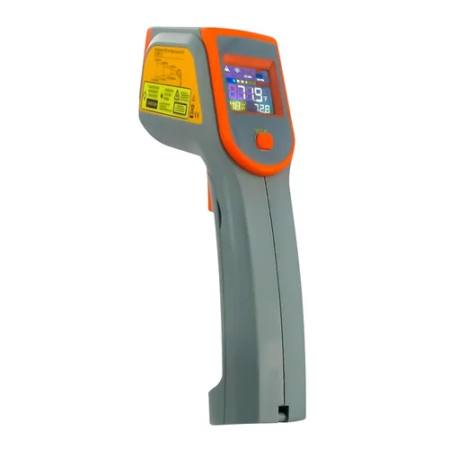 Pistola termómetro digital infrarrojo medidor de temperatura láser para cocinar, parrilla, horno de pizza, herramientas HVAC, 8 puntos, 76o a 932o F