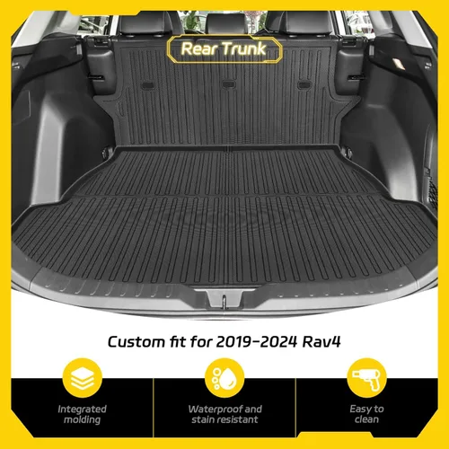 Miniatura 3 de Alfombrillas de Piso para Toyota RAV4 (Incluye Híbrido) 2025 2024-2019 6 Piezas Alfombrillas RAV4 Todo Clima Juego Completo para Accesorios Toyota