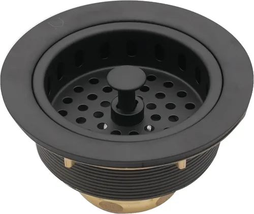 Miniatura 18 de Westbrass D214-05 - Colador grande para fregadero de cocina estilo poste de 3-1/2 pulgadas, níquel pulido