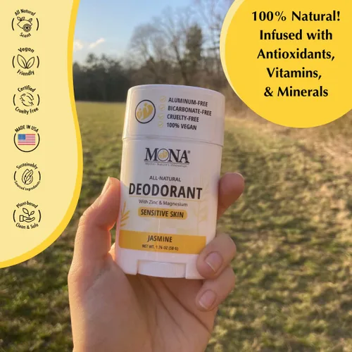 Miniatura 3 de MONA BRANDS - Desodorante natural para mujeres y hombres, para pieles sensibles, sin aluminio ni bicarbonato de sodio