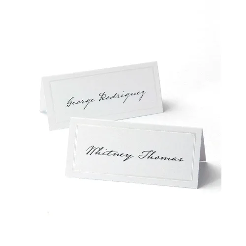 Miniatura 3 de Gartner Studios Tarjetas de lugar imprimibles Kraft, 3.75" x 1.5", 48