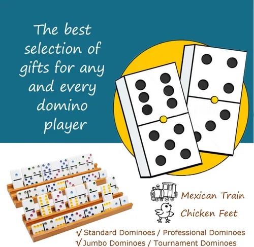Miniatura 2 de Exqline Bandejas de dominó de madera (juego de 4) – Soporte de azulejos de dominó premium para juegos de dominó de tren mexicano – Dominó no incluido