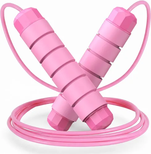 Miniatura 10 de Cuerda de saltar sin enredos de velocidad rápida, cable de salto con rodamientos de bolas para mujeres, hombres y niños, cuerda de saltar de acero