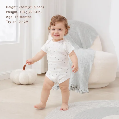 Miniatura 3 de Minicoco Body unisex para bebé, multipacks súper suave, ropa interior para bebé recién nacido a bebé, 100% algodón