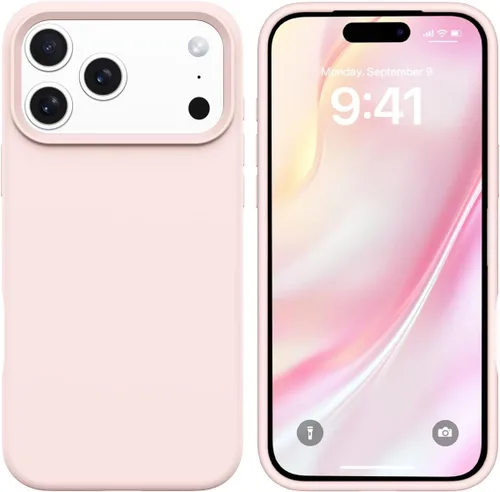 Miniatura 139 de GUAGUA Funda compatible con iPhone 17 Pro Max de 6.9 pulgadas, silicona líquida, goma de gel suave, delgada, forro de microfibra delgada
