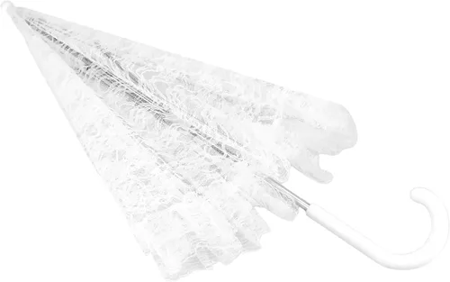 Miniatura 3 de homeford Sombrilla de encaje blanco para la novia.