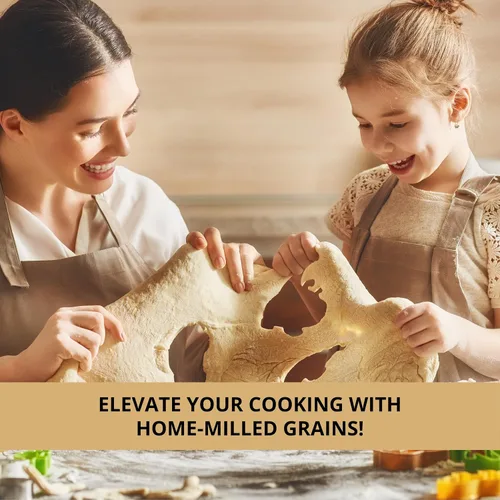 Miniatura 8 de Molino de grano de hierro de mano, molino manual, molinillo de alimentos, molinillo de maíz para grietas de mano, granos de manivela, avena, maíz
