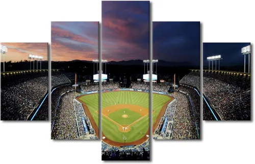 Miniatura 8 de Arte para pared, lienzo para estadio deportivo, arte para pared, diseño de campo de Wrigley en Chicago, pinturas de Chicago, impresiones sobre