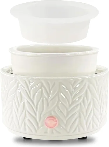Miniatura 18 de EQUSUPRO - Calentador de cera para derretir cera perfumada, calentador eléctrico de cera de cerámica 4 en 1, quemador de cera de fragancia