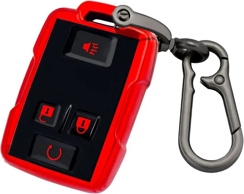 Miniatura 14 de XIYANG TRADE funda para llavero de Chevy con llavero, carcasa de llave de TPU con protección completa compatible con llave remota GMC Chevy Colorado