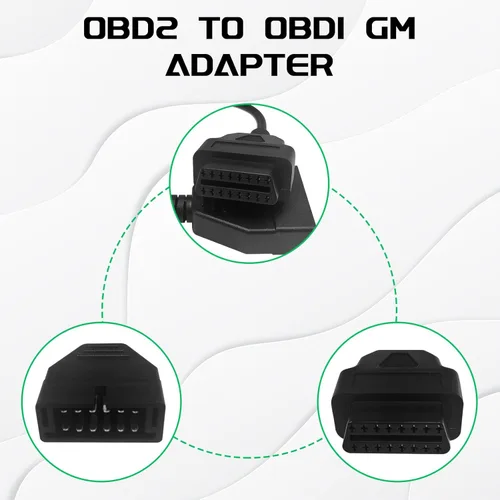 Miniatura 5 de Escáner OBD1, Adaptador OBD1 a OBD2 GM, Cable Escáner OBD 1 Lector de Códigos OBD1 12 Pines a OBD2 OBD II 16 Pines Enchufe Herramienta de Extensión