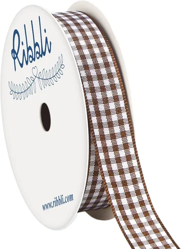 Miniatura 21 de Ribbli Cinta de Guinga Negra y Blanca, 100% Poliéster con Borde Tejido, 0,64 cm x 9,14 metros, Cinta a Cuadros, Cinta de Cuadros de Búfalo (Negra 1)
