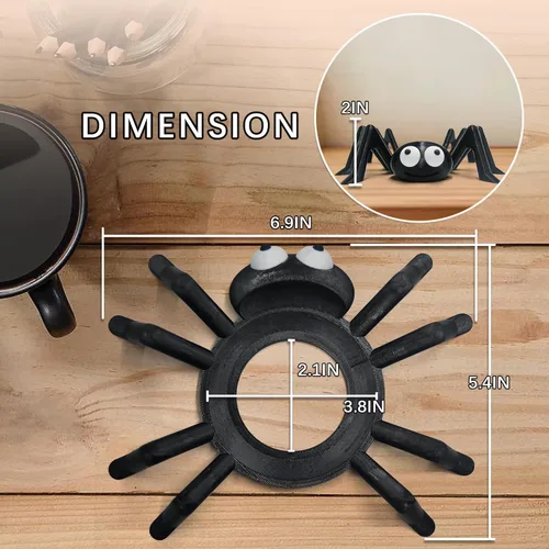 Miniatura 5 de SKEDC Soporte de Echo Dot de araña para Echo Dot 4ª/5ª generación, soporte de Echo Dot impreso en 3D, soporte de eco de altavoz inteligente, Negro #1