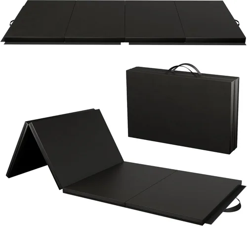 Miniatura 11 de Polar Aurora - Esterillas de gimnasia plegables de 4 pies x 10 pies x 2 pulgadas, para ejercicio aeróbico, estiramiento y yoga