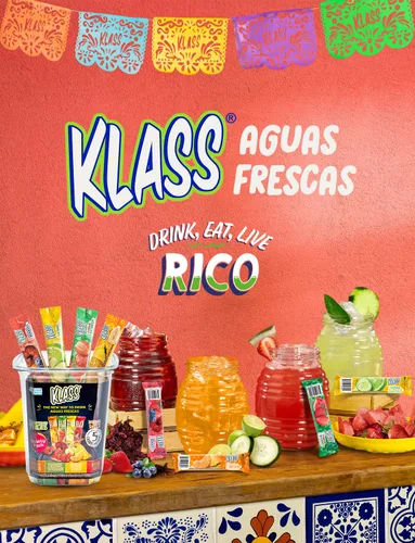 Miniatura 7 de Klass Aguas Frescas Mezcla de bebida en polvo 44 sobres de polvo sin azúcar Sabores - Pepino, limonada de lima, piña, mandarina, fresa, sandía