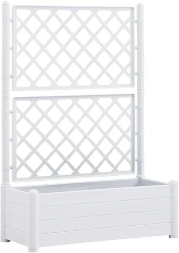 Miniatura 19 de vidaXL Cama elevada para jardín con enrejado, cama elevada para flores y plantas, maceta con orificio de drenaje, uso en exteriores e interiores
