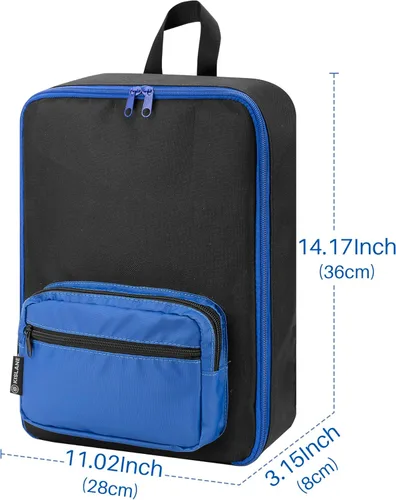 Miniatura 3 de Organizador de mochila de almacenamiento para automóvil con ranuras elásticas - Funda de transporte portátil para autos a escala 1:64, bolsa de Negro