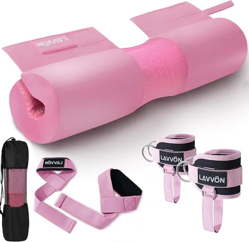 Juego de almohadillas para sentadillas, acolchado de nailon antideslizante, almohadilla de espuma gruesa para sentadillas, estocadas y acolchado de