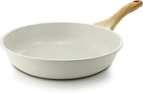 SENSARTE Sartén de cerámica antiadherente para freír, sartén para tortilla de 11 pulgadas, sartén saludable no tóxica compatible con inducción con