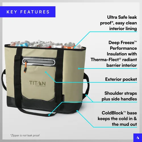 Miniatura 2 de Titan by Arctic Zone Deep Freeze 30 Can Insulated Tote Bag
