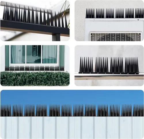 Miniatura 7 de OFFO Bird Spikes - Picos para Pájaros Paloma para Exteriores para Gatos para Mantener Alejados a los Pájaros, Mapaches, Pájaros Carpinteros, Cubre