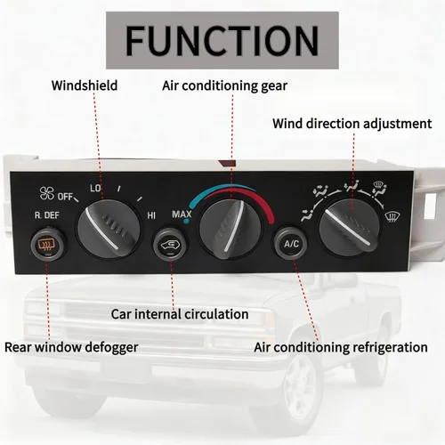 Miniatura 3 de 599-006 Módulo de control de clima para calentador A/C con desempañador de ventana trasera compatible con Chevrolet C1500 C2500 Tahoe GMC Yukon