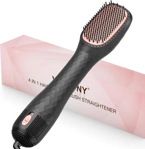 Cepillo Alisador Secador de Cabello 3 en 1, Cepillo Secador Iónico Profesional de 1200W con Tecnología de Cerámica y Turmalina, 3 Ajustes de Calor/2