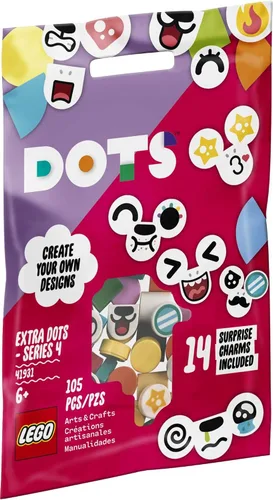 Miniatura 4 de LEGO DOTS Extra DOTS - Serie 4 41931 Kit de decoración para manualidades y colecciones; diversión creativa con azulejos; perfecto para añadir a un