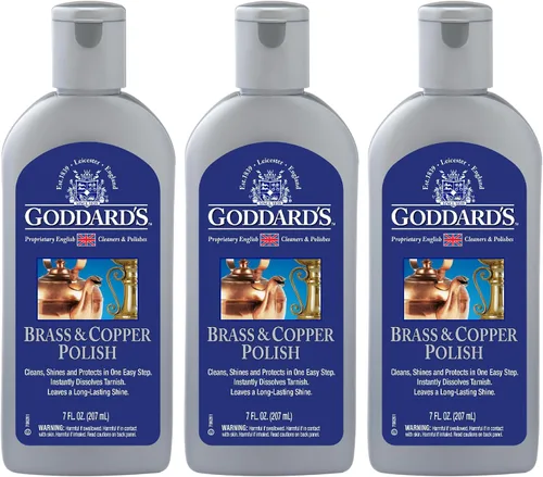 Miniatura 9 de Goddard's Pulidor de cobre y latón, limpiador de cobre y limpiador de latón para un brillo duradero, esmalte de metal para peltre, cromo y más