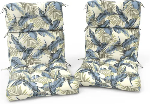 Miniatura 27 de Cojines Adirondack para sillas de patio con respaldo alto para exteriores, cojines Adirondack para jardín, porche, uso en sillas de oficina en casa