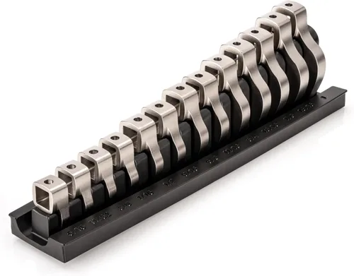 Miniatura 17 de TEKTON WCF95201 - Juego de llaves para racores de 3/8 pulgada con estante, 17 unidades (8-24 mm) Fabricado en EE. UU