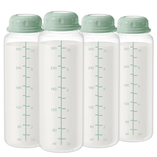 Miniatura 8 de Botella de almacenamiento de leche materna de 10 onzas, compatible con Momcozy Milk Cooler de 22 onzas y bombas Spectra, botellas de colección