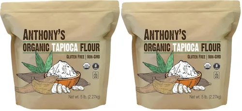Miniatura 7 de Anthony's Harina de Tapioca Orgánica, 2.5 lb, Sin Gluten, Sin OGM