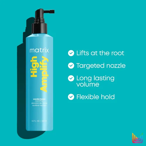 Miniatura 4 de Matrix High Amplify Wonder Booster Root Lifter Spray – Proporciona volumen y cuerpo extremos, estructura de refuerzo en cabello fino, cabello fino