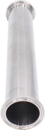 Miniatura 2 de DERNORD Tubo de carrete sanitario con extremos de abrazadera, tubo redondo sin costuras de acero inoxidable 304 con brida de virola de 2 pulgadas
