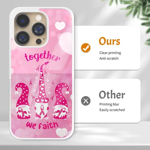 Miniatura 5 de Fundas de teléfono para concientización sobre el cáncer de mama, regalos de sobrevivientes para mujeres, funda rosa para iPhone 11, 12, 13, 14, 15
