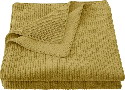 Miniatura 10 de HiEnd Accents - Edredón de terciopelo de algodón lavado a la piedra, tamaño Queen, color verde helecho, ropa de cama clásica tradicional de lujo