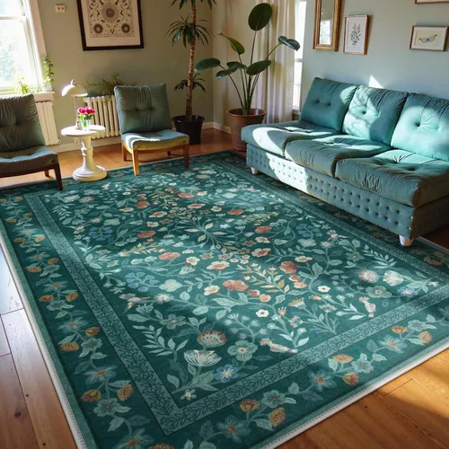 Miniatura 15 de Lahome Alfombra Floral Lavable de 3 x 5 Pies, Alfombras Pequeñas para Dormitorio, Suave Antideslizante, Alfombras para Entrada, Alfombra de Pila