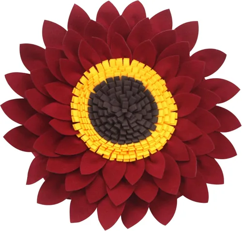 Miniatura 19 de Almohada de flores – Almohadas decorativas de girasol – Almohada redonda de margaritas de flores 3D – Almohada redonda de acento de girasol – Soleado