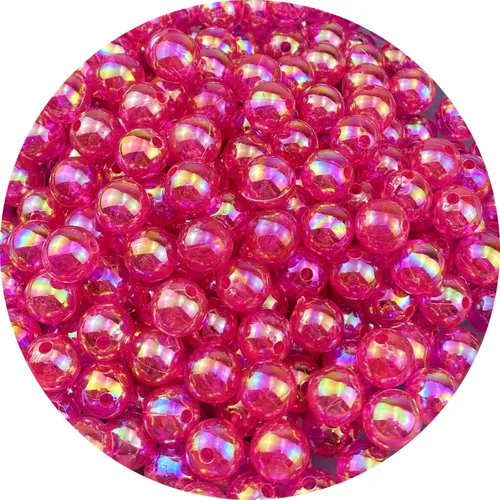 Miniatura 6 de 1000 piezas de cuentas redondas de acrílico de 6 mm, colores AB, cuentas espaciadoras redondas para aretes, pulseras, collares, llaveros, joyería