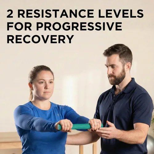 Miniatura 5 de THERABAND FlexBar, Resistance Bars for Tennis Elbow & Grip Strength, Color-Coded Therapy Bars for Tendonitis & Golfer’s Elbow Verde/Azul
