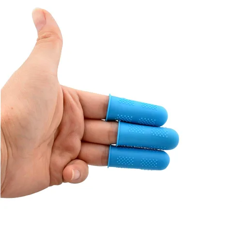Miniatura 4 de 30 tapas de silicona para pistola de pegamento caliente, 5 colores protectores de dedos