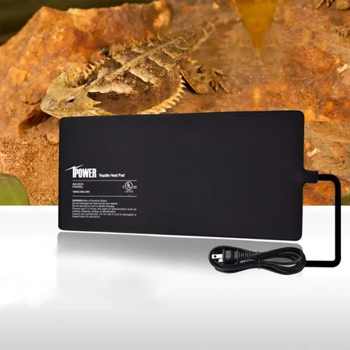 Miniatura 2 de iPower Almohadilla de calor para reptiles de 8W bajo el tanque, calentador de terrario para tortugas, lagartos, ranas y otros animales pequeños